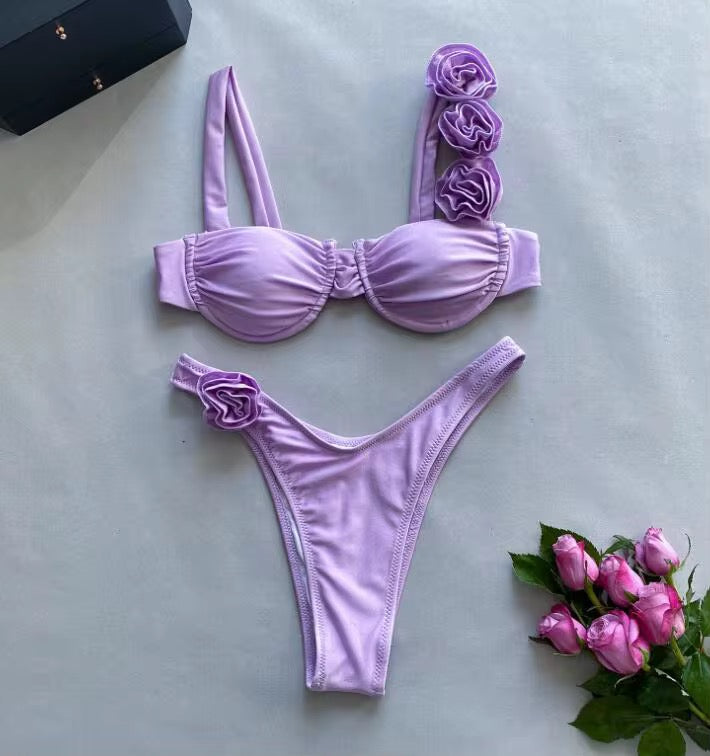 Flores de Mar lilac bikini