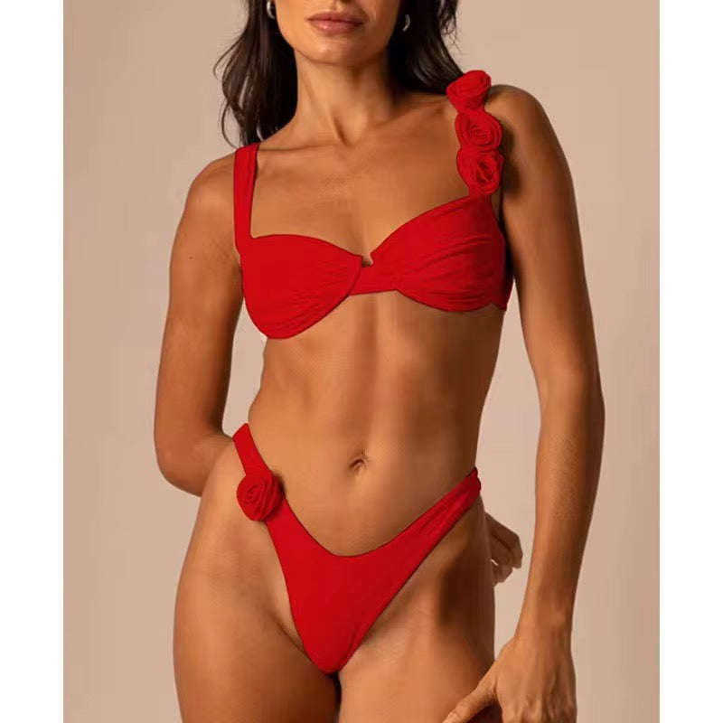 Flores de Mar red bikini