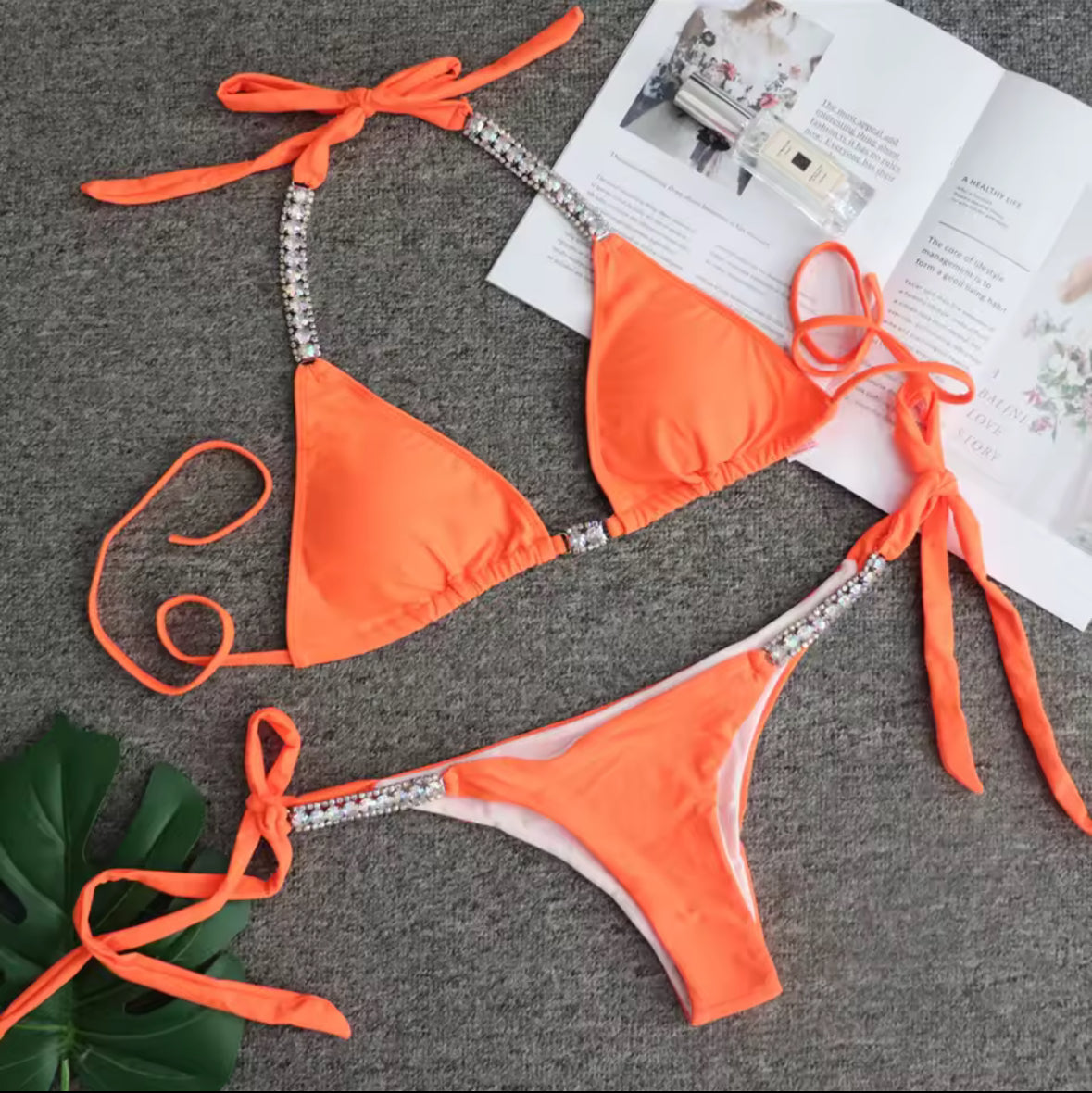 Brillo del Sol orange bikini