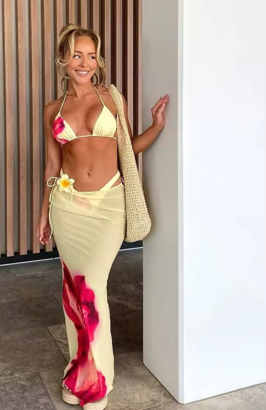 Lirio del Sol yellow 3 piece set