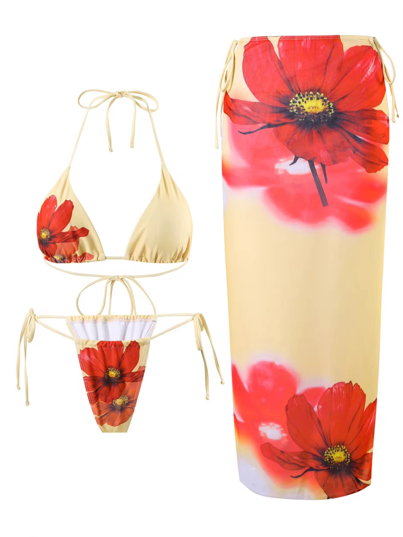 Lirio del Sol yellow 3 piece set